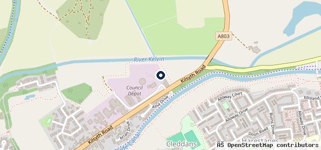 Map showing the location of Broomhill Mechanical Services