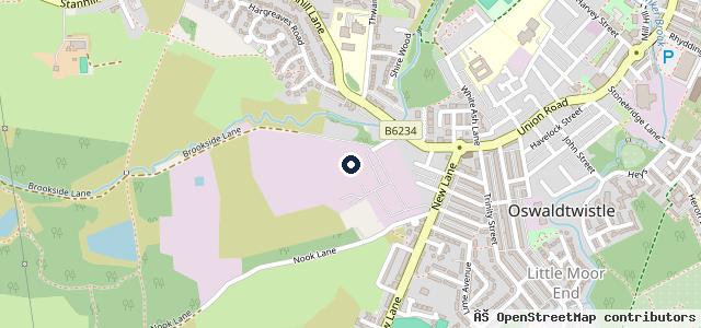 Map showing the location of Top Tyre Centre