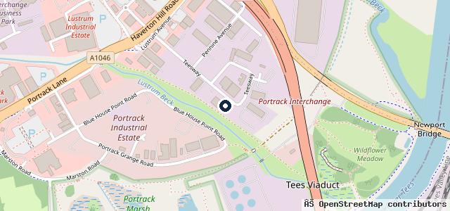 Map showing the location of Turners Of Sedgefield Ltd