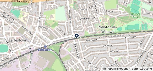 Map showing the location of Jacksons Car Services
