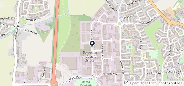 Map showing the location of Cooke Automotive