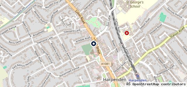 Map showing the location of Kwik Fit