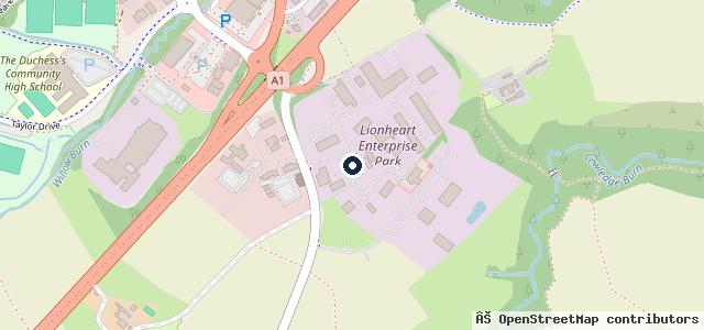Map showing the location of Lionheart Garage ltd