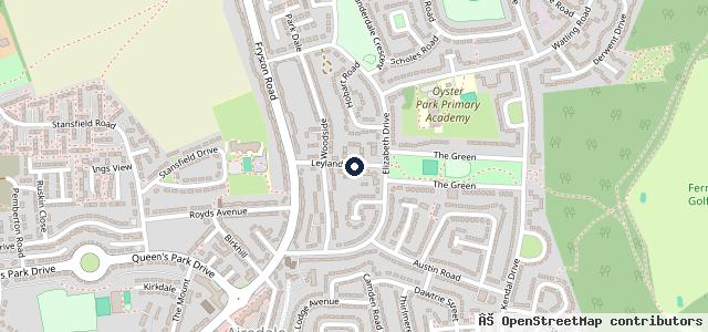 Map showing the location of Leyland Garage