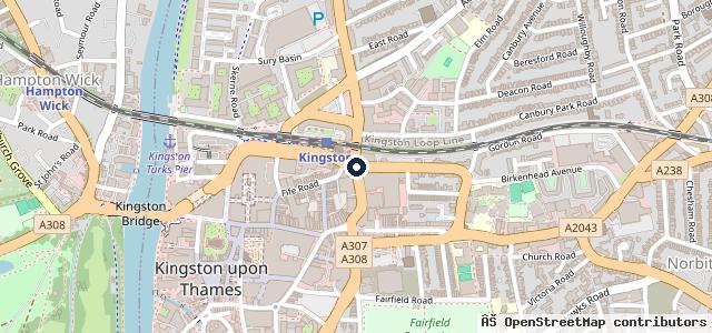 Map showing the location of Surrey Specialist Cars (SSC)