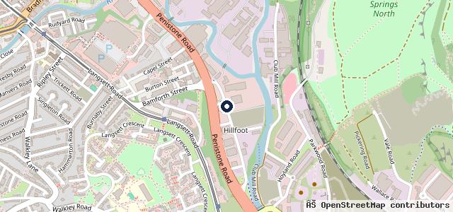Map showing the location of Robins and Day Peugeot Sheffield