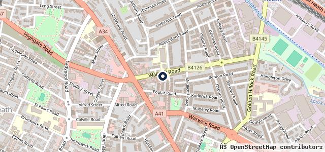 Map showing the location of M B Autos
