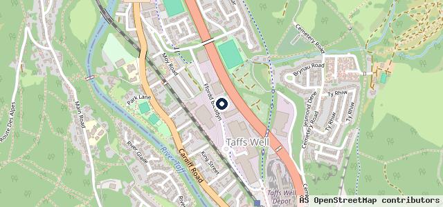 Map showing the location of M & M Garages Taffs Well, Cardiff