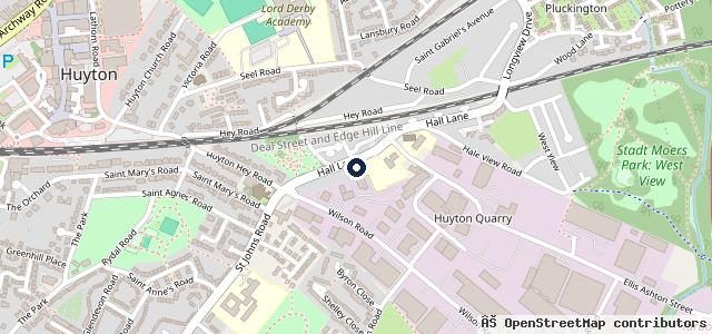 Map showing the location of M&D Auto's Mot Centre