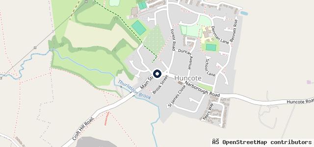 Map showing the location of Main Street Garage | Leicester