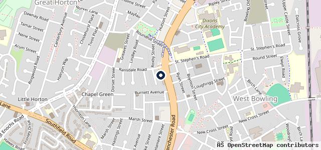Map showing the location of MCC Manchester Road Ltd