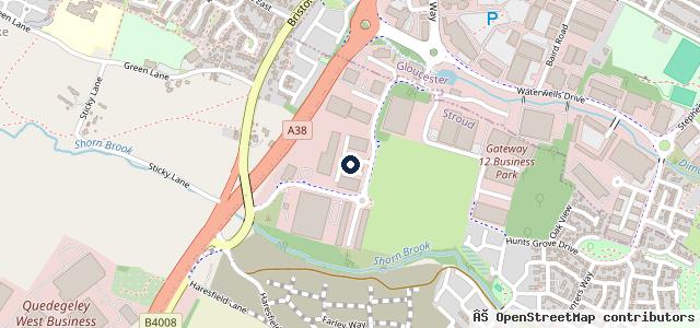 Map showing the location of ARC MOT Quedgeley