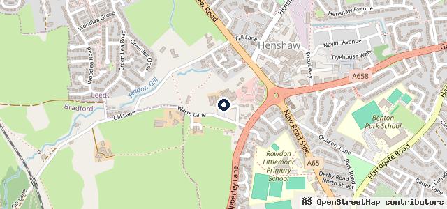 Map showing the location of AS CARS LEEDS LTD