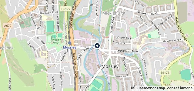 Map showing the location of Mossley Motors