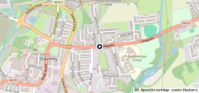 Map showing the location of Motor Save Company