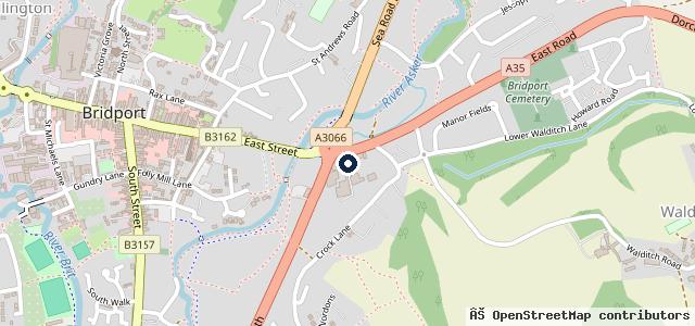 Map showing the location of Motorwell Bridport