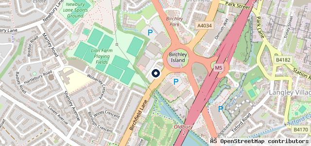 Map showing the location of Halfords Autocentre