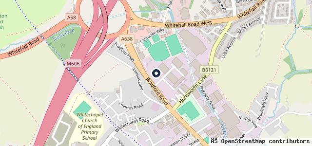 Map showing the location of JCT600 Volkswagen Van Centre West Yorkshire