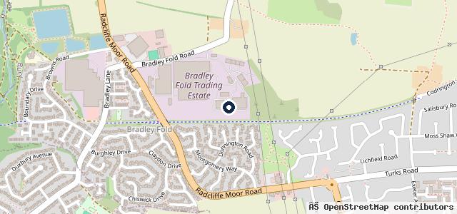 Map showing the location of Bury Metropolitan Borough Council