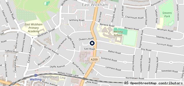 Map showing the location of Nicholas Motors