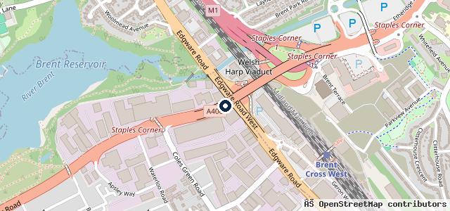 Map showing the location of Vauxhall