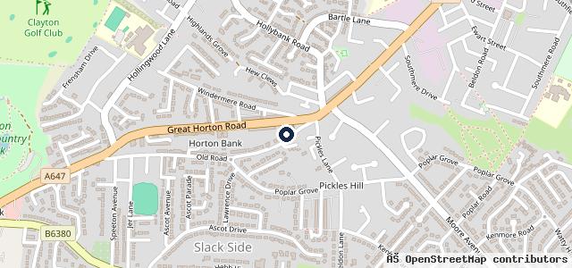 Map showing the location of Old Road Service & Mot Centre