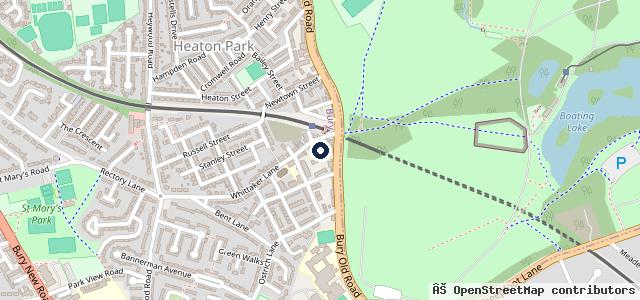 Map showing the location of Parkside Garage