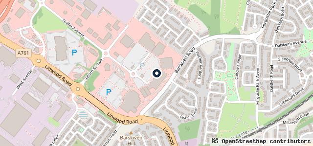 Map showing the location of Arnold Clark Linwood Kia