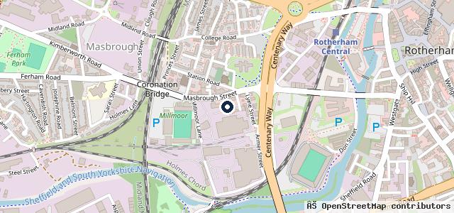 Map showing the location of Pinewood Services