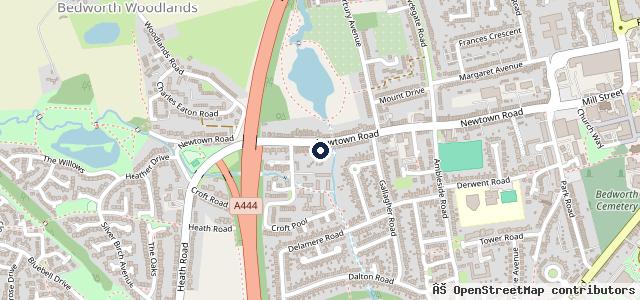 Map showing the location of RH Automotive