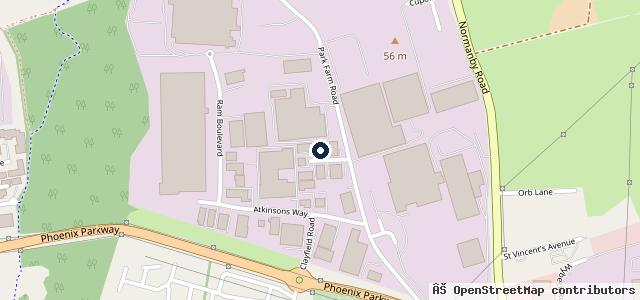 Map showing the location of R & M Motors