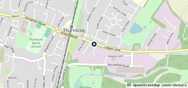 Map showing the location of Raynors Autos