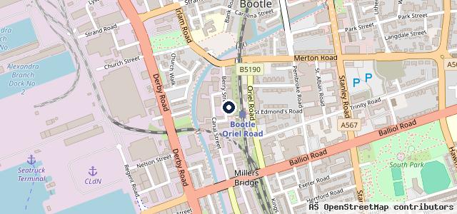 Map showing the location of Berry Street Garage