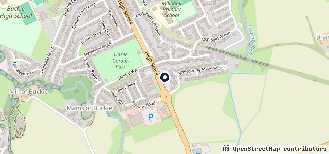 Map showing the location of Vauxhall Regency Car Sales Buckie