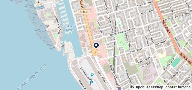Map showing the location of Arnold Clark Renault Liverpool