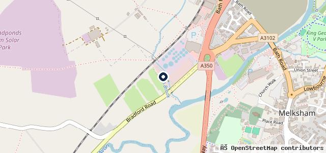 Map showing the location of Riverside MOT Centre