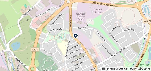 Map showing the location of Sunnybank Service Station | Bury