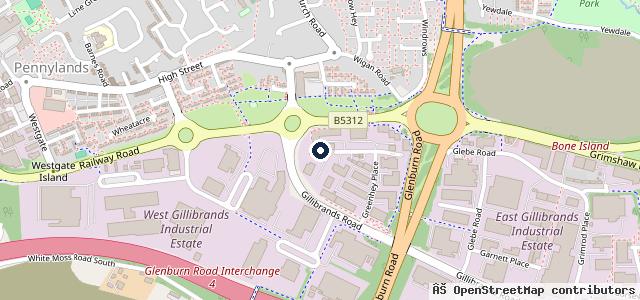 Map showing the location of RNB Commercials Ltd