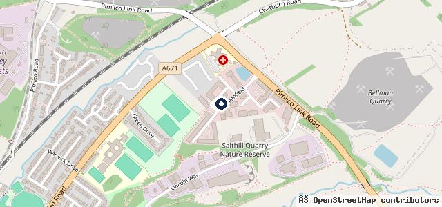 Map showing the location of Ribble Tech Test Centre