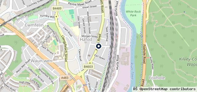 Map showing the location of SPB Motor Centre | Swansea