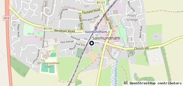 Map showing the location of Samkin Of Saxmundham Ltd