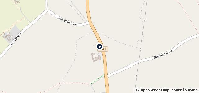 Map showing the location of Budgens Eastwoods Service Station