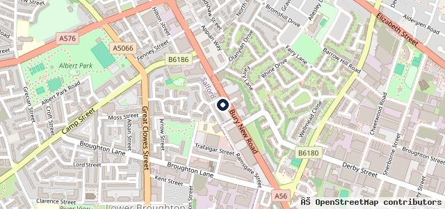 Map showing the location of Show & Glow Hand Car Wash