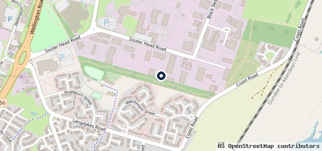 Map showing the location of Souter Head Garage - Eurorepar Car Service
