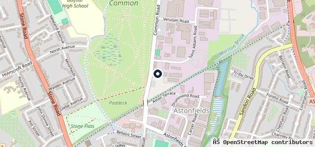 Map showing the location of Sovereign Car Centre