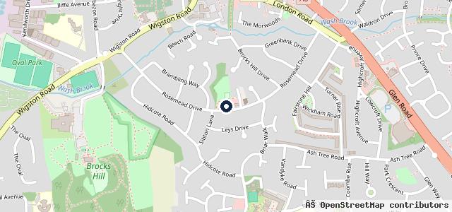 Map showing the location of St Peters Auto Centre (Oadby) Ltd