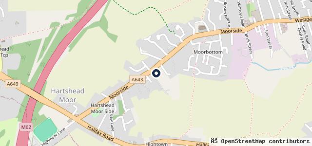 Map showing the location of Stoneacre Ford Cleckheaton