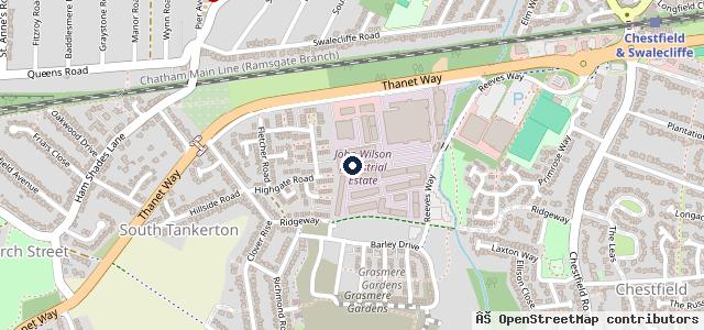 Map showing the location of Tankerton Garage Ltd