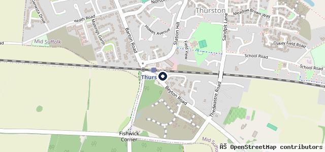 Map showing the location of Cracknells Garage