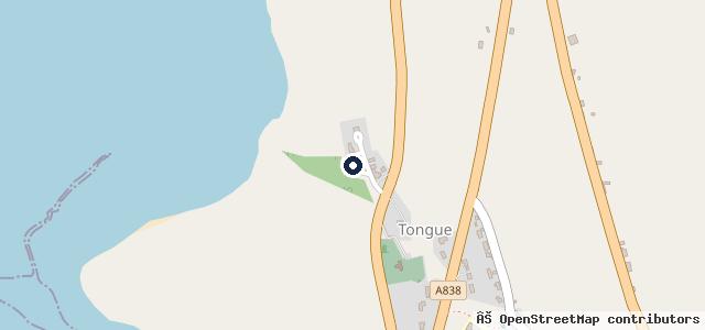 Map showing the location of Tongue Garage